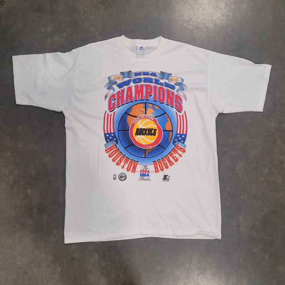 VTG Houston Rockets T-Shirt XL NBA Championship 1994 Starter USA Single Stitch